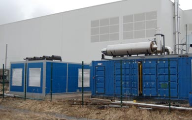 Энергокомлекс DOOSAN 2 х 500 кВт для завода обоев в ленинградской области